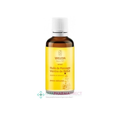 Weleda Baby - Huile de Massage Ventre de Bébé - BIO 50ml