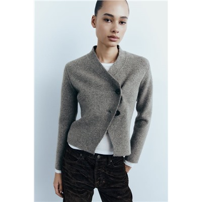 KNIT WRAP CARDIGAN