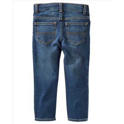 Knit-Like Denim Jeans - Space Indigo