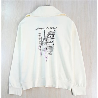 Повседневная толстовка с длинными рукавами с полумолнией   KARL LAGERFEL*D ОРИГИНАЛ! 😎