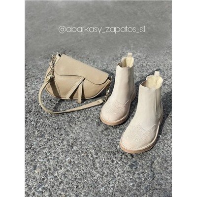 AB.Zapatos 609 New R BEIG+PELLE Disnapa Taupe