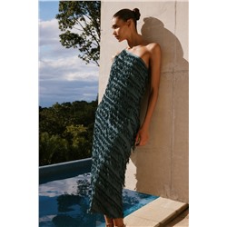 FRINGED MIDI DRESS