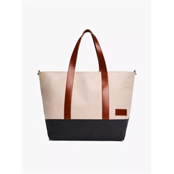 Colorblock Tote Bag