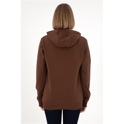 Erkek Kahverengi Basic Sweatshirt