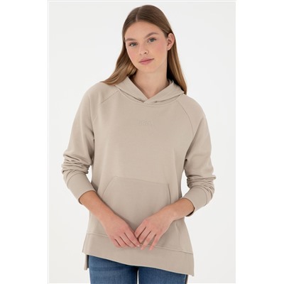 Kadın Taş Kapüşonlu Sweatshirt