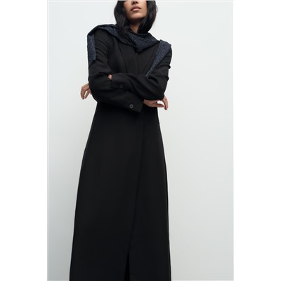 LONG SINGLE-BUTTON COAT