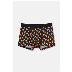 Dagi, Siyah 5210 Desenli Pamuk Boxer