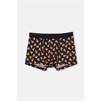 Dagi, Siyah 5210 Desenli Pamuk Boxer