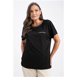 Defacto Traditional Regular Fit Sim Detaylı Kısa Kollu Tişört K7701AZ23SP