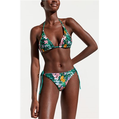 Top bikini floral reversible