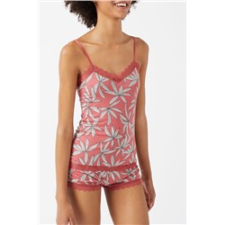 Top lencero Debbie Rojo
