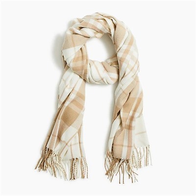 Classic plaid scarf