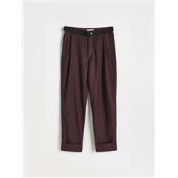 Hose im Loose-Fit mit Gürtel