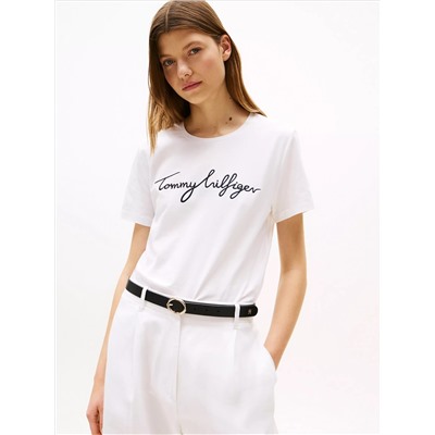 Embroidered Signature Crewneck T-Shirt