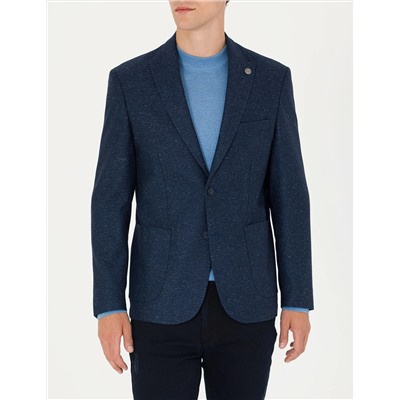 Açık Lacivert Slim Fit Ceket