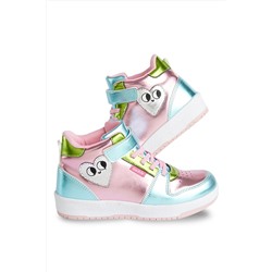 Denokids Kalpli Hologram Kız Çocuk Pembe Sneakers CFF-23S1-119