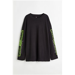 Jerseyshirt mit Motivprint