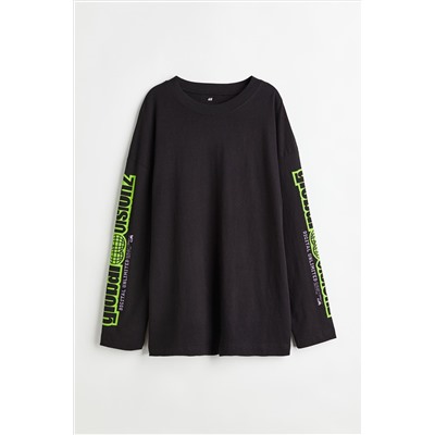 Jerseyshirt mit Motivprint