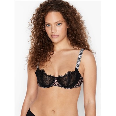 VERY SEXY Wicked Unlined Shine Strap Balconette Bra PUSH UP WITHOUT PADDING