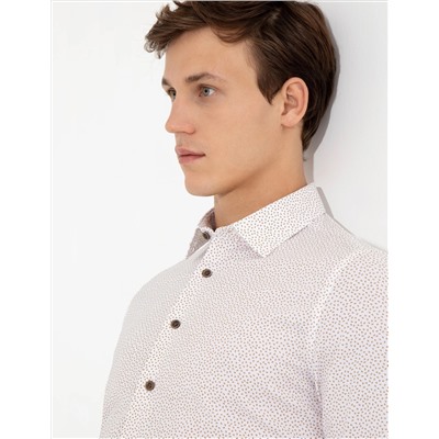 Kahverengi Ex. Slim Fit Uzun Kollu Gömlek