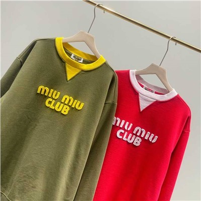 Свитшот унисекс Mi*u Mi*u 🩷  Реплика 1:1