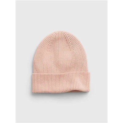 Organic Cotton Ribbed Beanie