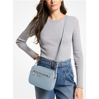 MICHAEL KORS OUTLET Jet Set Large Saffiano Leather Crossbody Bag