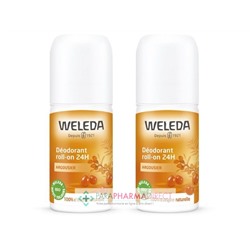 Weleda Argousier Déodorant Roll-On 24H BIO 2x50 mlLot  × 2