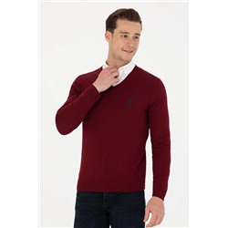 Erkek Bordo Basic Kazak