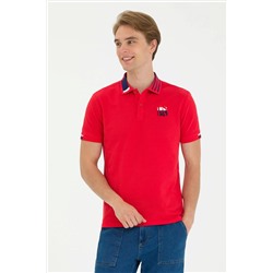 Erkek Kırmızı Polo Yaka Tişört