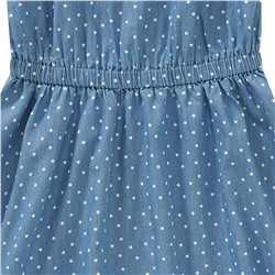 Mädchen Kleid im Denim-Look