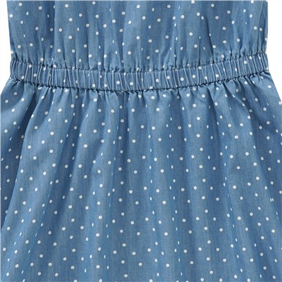 Mädchen Kleid im Denim-Look