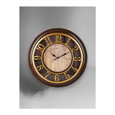 Galaxy Eskitme Dekoratif Kadranlı 50 Cm Duvar Saati Koyu Kahve GALAXY-1965-VA