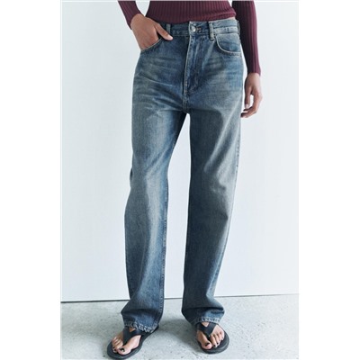 ZW COLLECTION RELAXED FIT MID-RISE JEANS