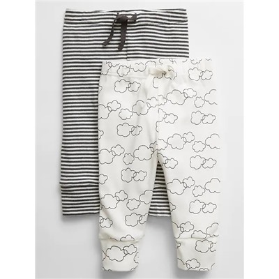 Baby Print Pull-On Pants (2-Pack)