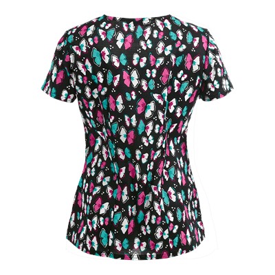 heartsoul Scrubs Flight About Now Print Top