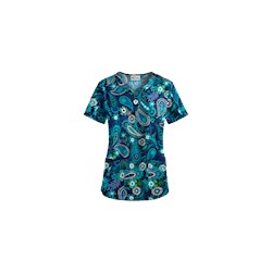 UA Tibetan Tease Navy Scrub Top