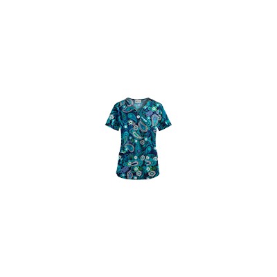 UA Tibetan Tease Navy Scrub Top