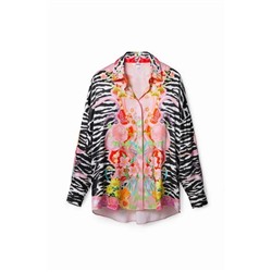 Camisa cebra flores