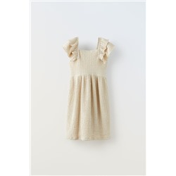 VESTIDO TEXTURA VOLANTES