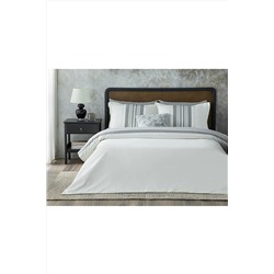 English Home Grand Shiny Ipliği Boyalı Tek Kişilik Nevresim Takımı 160x220 Cm Gümüş TYC00678647458
