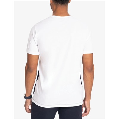 USPA STRIPE PRINT JERSEY T-SHIRT