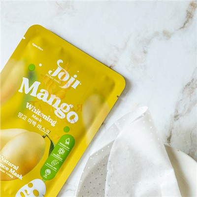 МАСКА ДЛЯ ЛИЦА ТКАНЕВАЯ С МАНГО «ГЛАДКАЯ КОЖА» JOJI