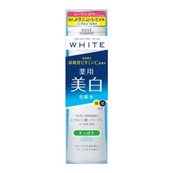 KOSE MOISTURE MILD WHITE Lotion L Освежающий отбеливающий эффективный лосьон (тоник) против пигментных пятен, бутылка с дозатором 180 мл