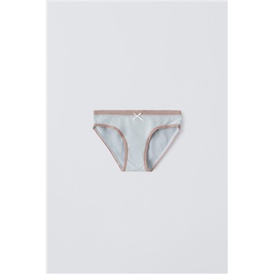 PACK SEIS BRAGUITAS RIB CONTRASTE