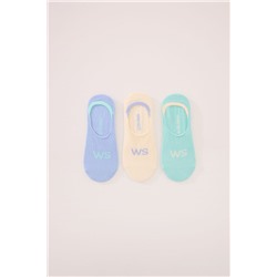Pack 3 calcetines invisibles algodón WS