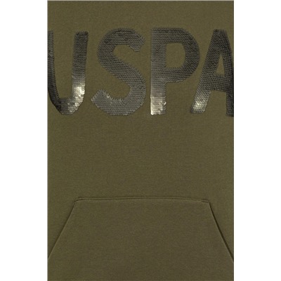 Kadın Haki Basic Sweatshirt