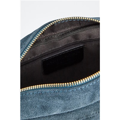 Bandolera de piel Gaby Petróleo