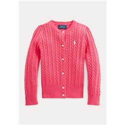 Girls 2-6x Mini-Cable Cotton Cardigan