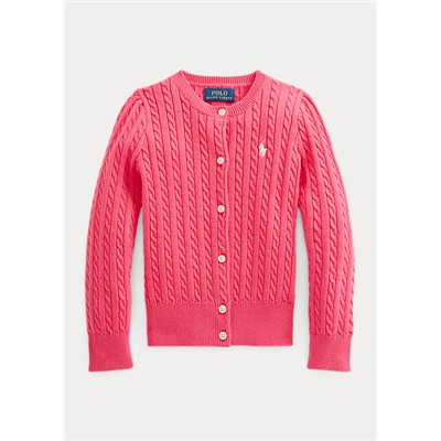 Girls 2-6x Mini-Cable Cotton Cardigan